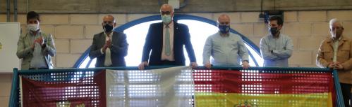 Autoridades en el palco del Manzanares FS Quesos El Hidalgo-Unión África Ceutí
