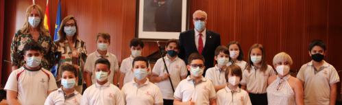 Visita del CC Don Cristóbal al Ayuntamiento
