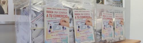 Urnas de la campaña 'Rasca una sonrisa a tu comercio'