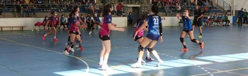 Jugada de ataque del BM Manzanares