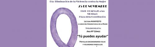 Cartel del acto central del 25N 2021