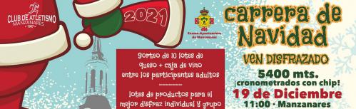 Cartel de la carrera Navidad 2021