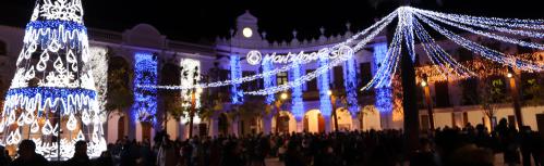 Iluminación de la plaza de la Constitución