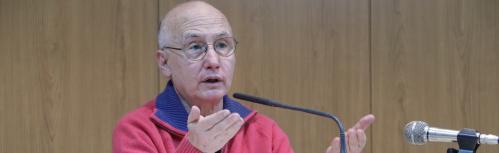 Federico Gallego Ripoll durante la presentación de su libro