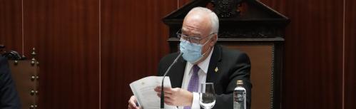 Julián Nieva en el pleno ordinario del mes de diciembre