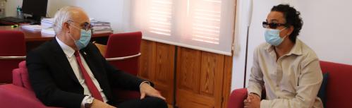 Reunión del alcalde con Josie en junio de 2021