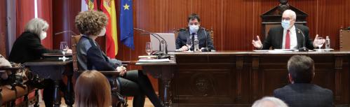 Intervención de Julián Nieva ante las portavoces de la oposición