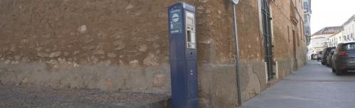 Uno de los parquímetros instalados en la calle Doctor Fleming