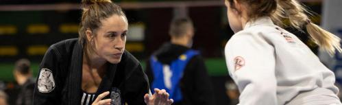 Diana Peñalva compitiendo en el European IBJJF Jiu-Jitsu Championship 2022 (Fotografía: Grapple Culture)