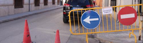Obras del entorno del Gran Teatro_ corte calle Obispo Carrascosa con Álvarez de Sotomayor