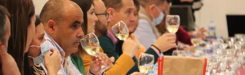 Degustación de vinos durante la cata