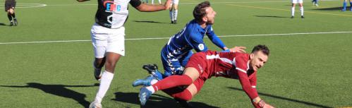 Chema en un partido del Manzanares CF