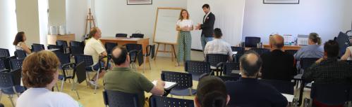 Palacios durante la clausura del curso