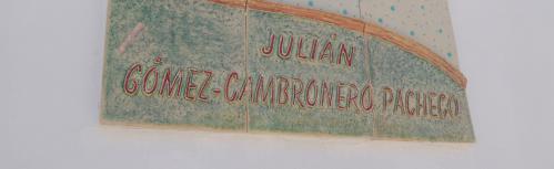 Descubrimiento de la nueva placa del parque del científico 'Julián Gómez-Cambronero'