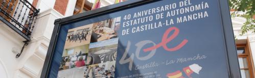 Inauguación de la exposición '40 años del Estatuto de Autonomía de Castilla-La Mancha'