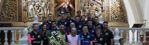 Ofrenda floral y recepción en el Ayuntamiento al Manzanares FS (fin de temporada 2021-22) 
