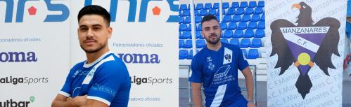 Cortés (Manzanares FS) y Mario Redondo (Manzanares CF)