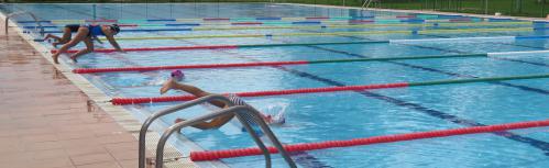 Competición del torneo local de natación