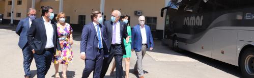 El consejero de Fomento visitó la estación de autobuses en julio de 2021