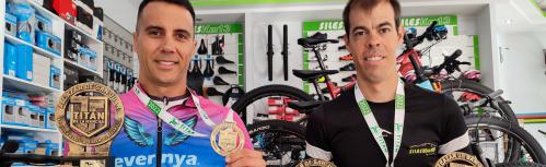 Jesús Merino y Kiko Pancho en la Titán de la Mancha 2022