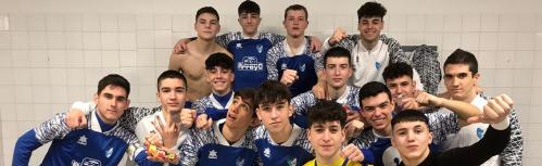 El Talleres Arroyo Manzanares FS celebra la victoria frente al Hiper Cash GH Infantes FS
