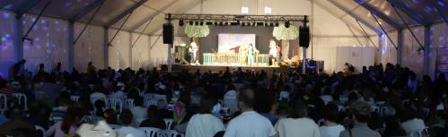 Carpa durante la fiesta infantil de Carnaval