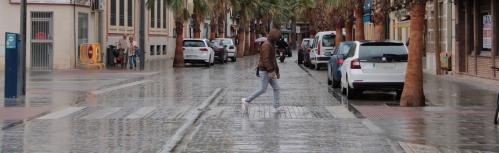 Visita de Julián Nieva al final de las obras del entorno de la plaza del Gran Teatro