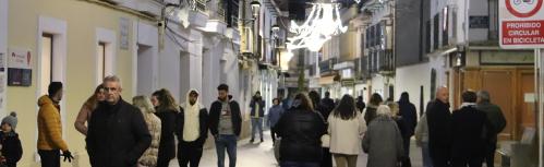 Calle Empedrada en Navidad