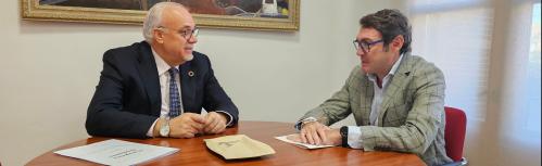 Reunión de Julián Nieva con José Luis Ruiz (Cámara de Comercio de Ciudad Real)