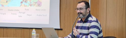Javier Fernández Pacheco durante la presentación 