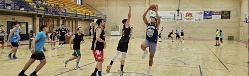 Partidos de 3x3 en el torneo de las fiestas patronales 2024