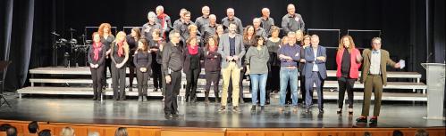 Momento de la clausura de la Muestra Escolar de Villancicos
