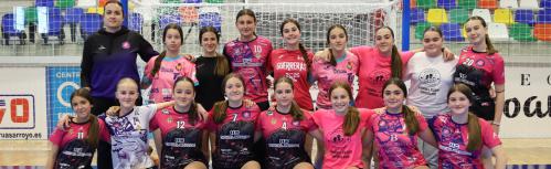 Último entrenamiento del Ayuntamiento Handball Manzanares antes de la competición