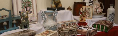 Exposición clausura manualidades, corte y confección y cosmética natural UP