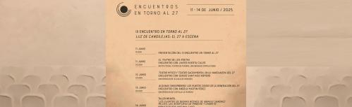 Cartel de los III 'Encuentros en torno al 27'