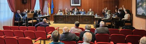 Grupo Socialista y Grupo Popular votan conjuntamente en la sesión plenaria de febrero