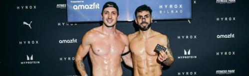 Luis García y José Alises 'Cachorro', récord de España en categoría Doubles Mens de Hyrox Bilbao