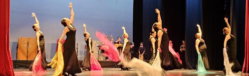 Final de unas de las coreografías de danza flamenca