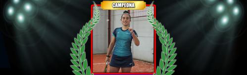 Campeona del VI Trofeo Z.A.R.Z.A. (Marina Serrano)