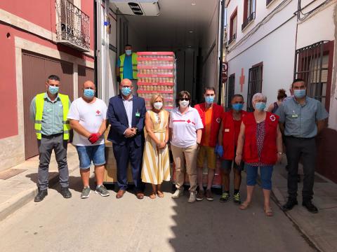 Responsables de Mercadona y de Cruz Roja