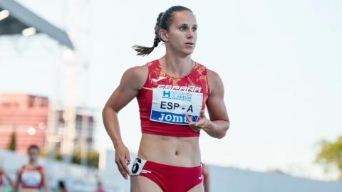Sonia Molina con la selección española (Fotografía: RFEA)