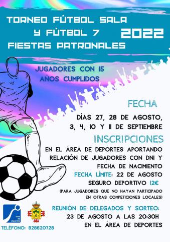Cartel Fútbol sala y Fútbol 7