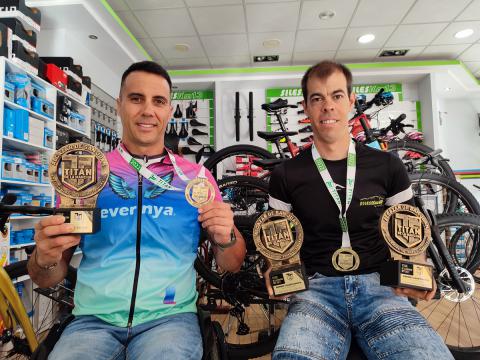 Jesús Merino y Kiko Pancho en la Titán de la Mancha 2022