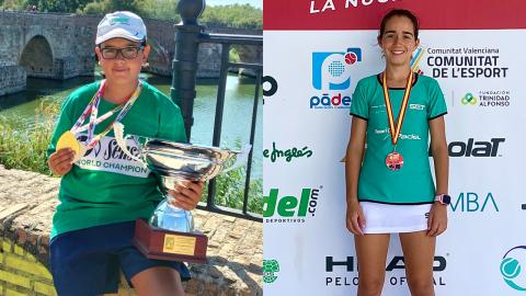José Manuel Nieto-Márquez (pesca) y Marina Serrano (pádel)