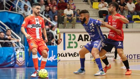 Cortés (Jimbee Cartagena) y Juan Emilio (Quesos El Hidalgo Manzanares FS)