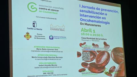 Panel sobre la jornada celebrada en la Casa de Cultura