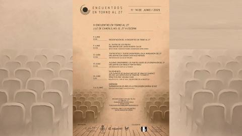 Cartel de los III 'Encuentros en torno al 27'