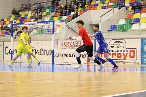 Javi Bule en partido con la Selección Española Sub 19 ante el Manzanares FS