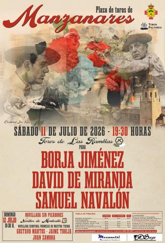 Cartel de toros de la feria 2026 de Manzanares