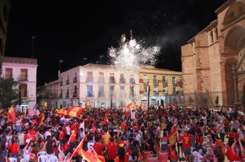 Celebración en Manzanares del segundo Mundial de fútbol de la Selección Española masculina